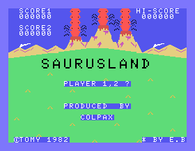 Saurus Land Title Screen